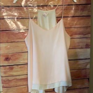 Spaghetti strap reversible tank top polyester